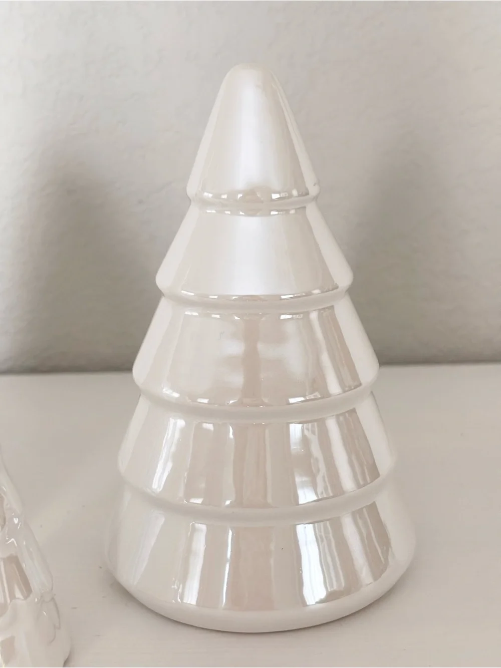 TARGET White/ Pearl Ceramic Trees (3) NWT